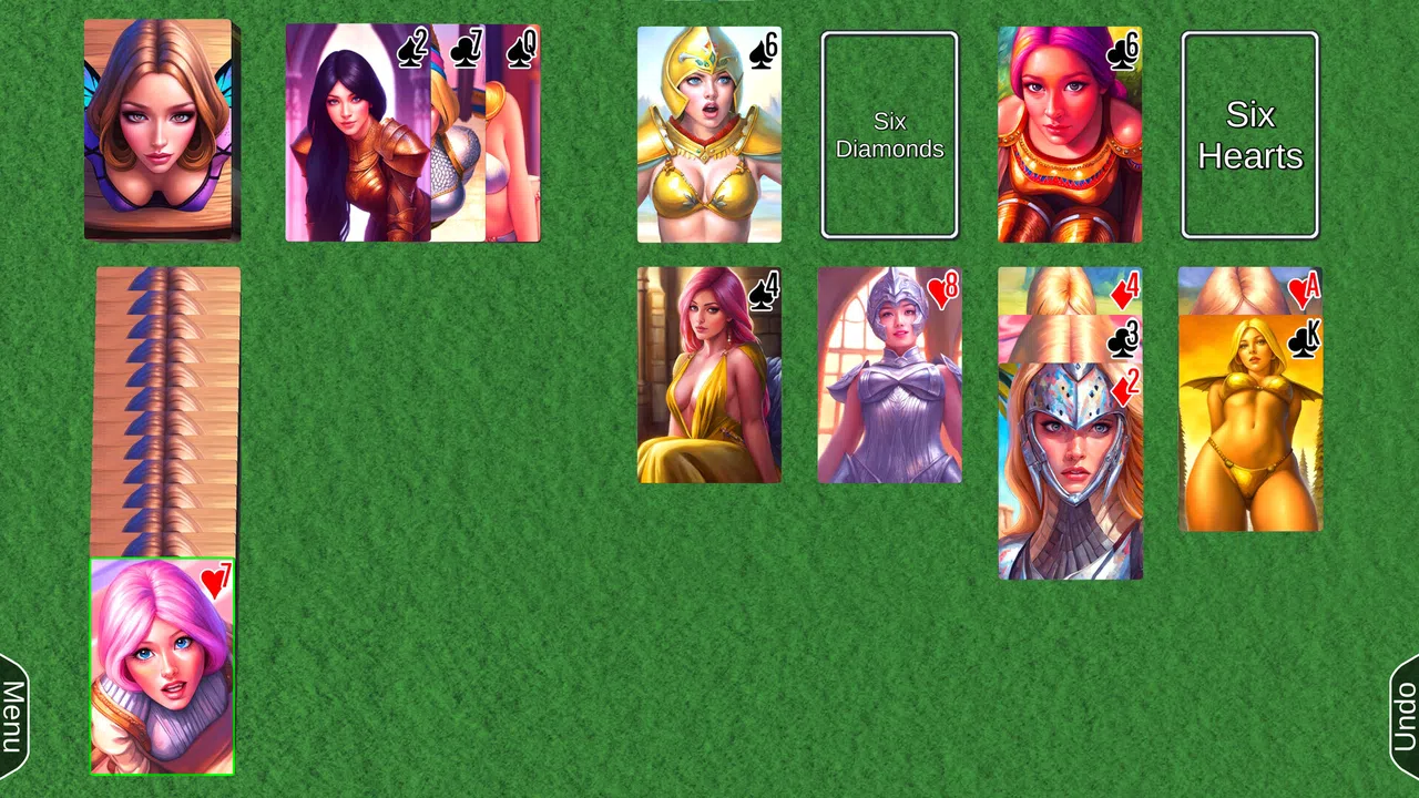 AI Solitaire - Sketchy Ladies Screenshot 9