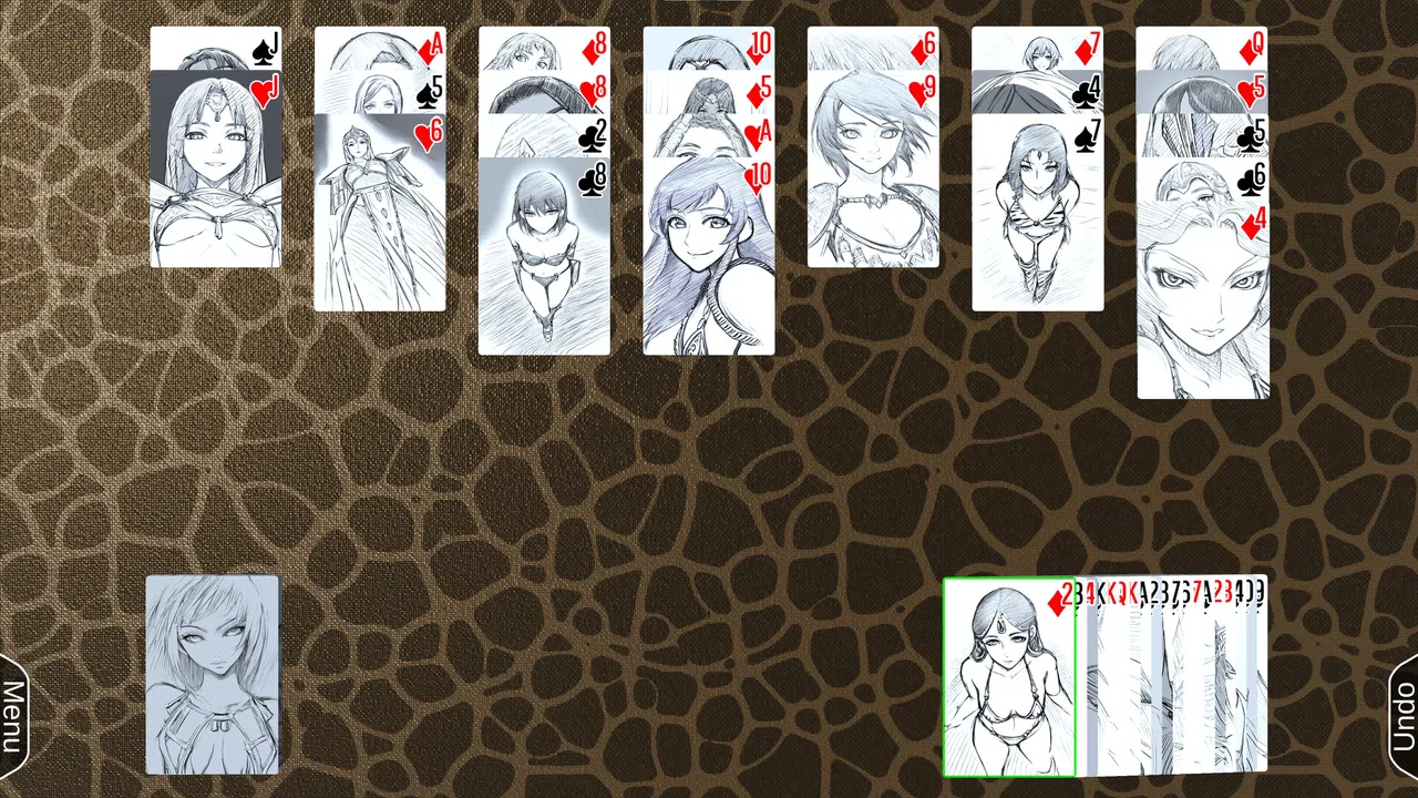 AI Solitaire - Sketchy Ladies Screenshot 13