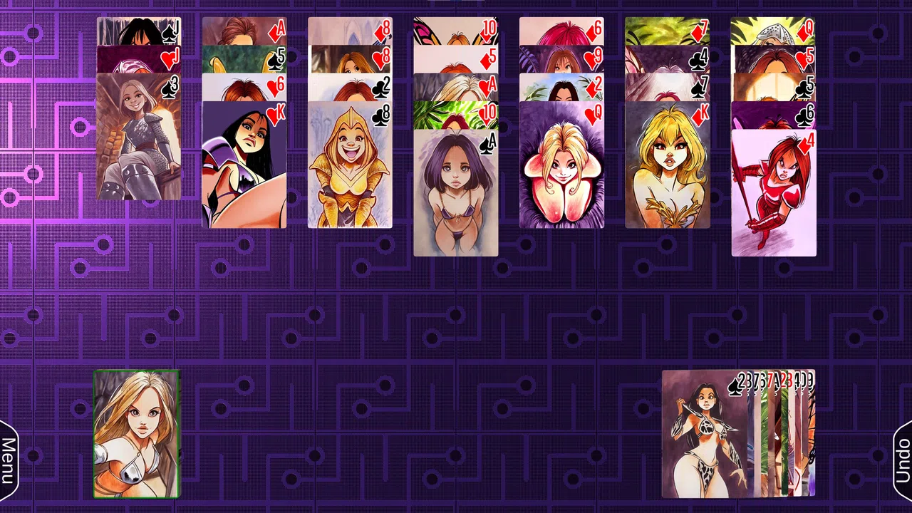 AI Solitaire - Sketchy Ladies Screenshot 12