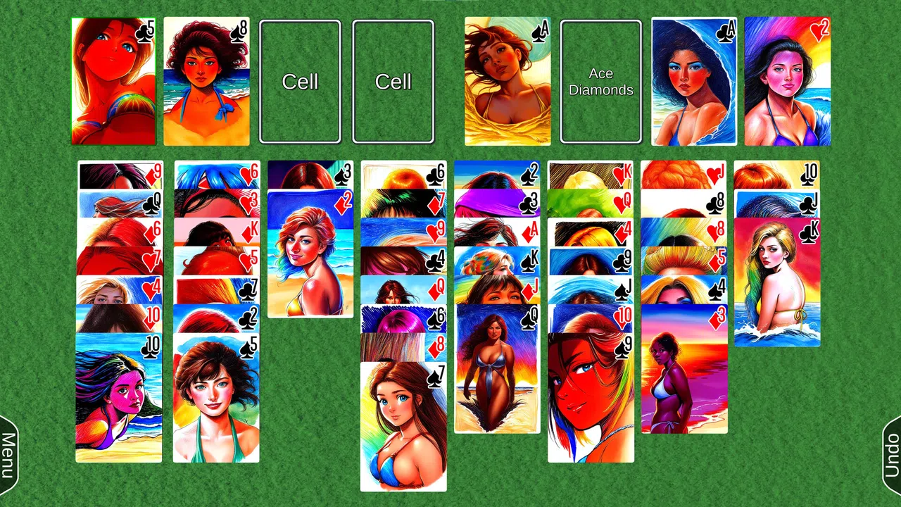 AI Solitaire - Sketchy Ladies Screenshot 7