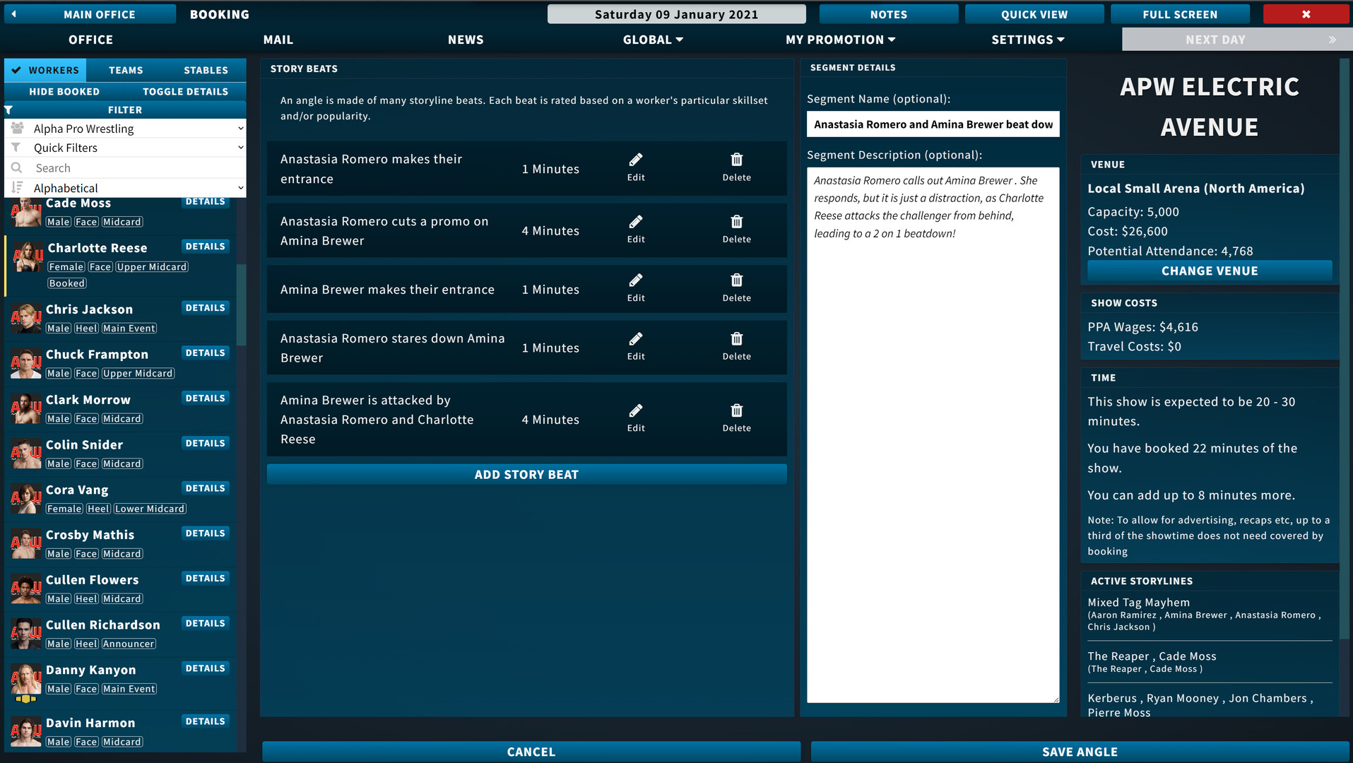 Pro Wrestling Sim Screenshot 2
