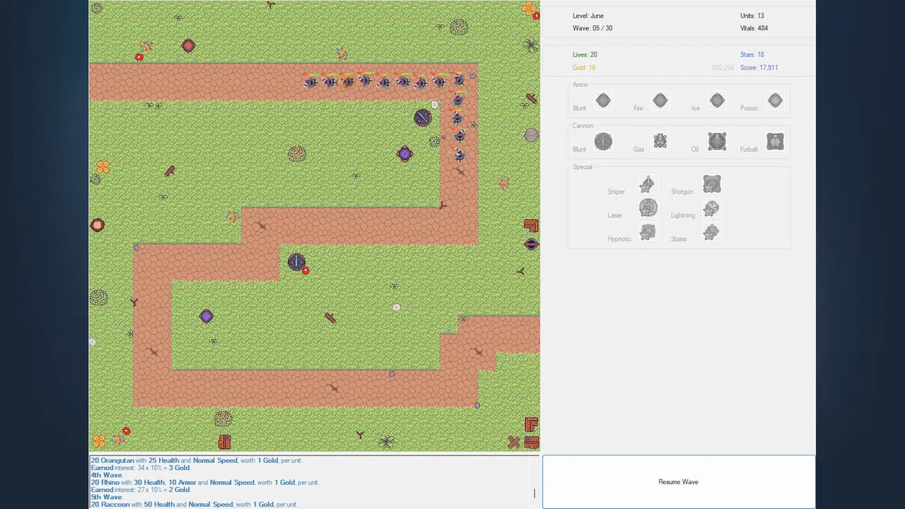 Fluffy Tower Defense Screenshot 0