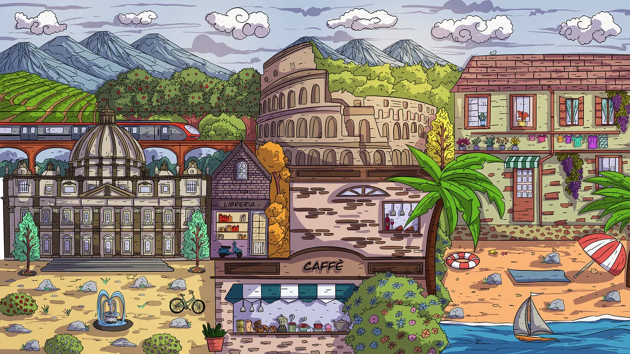 100 Italy Cats - Artbook Screenshot 2