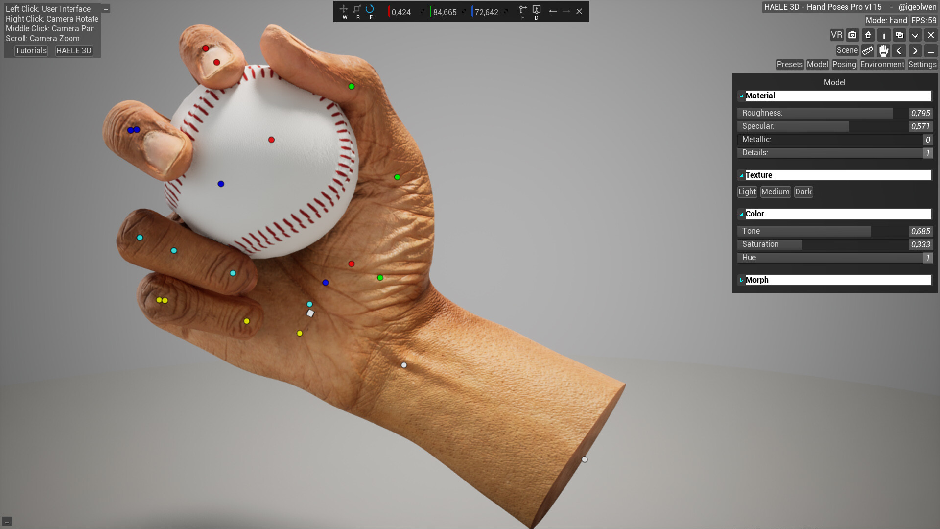 HAELE 3D - Hand Poses Pro - Drawing References Screenshot 14