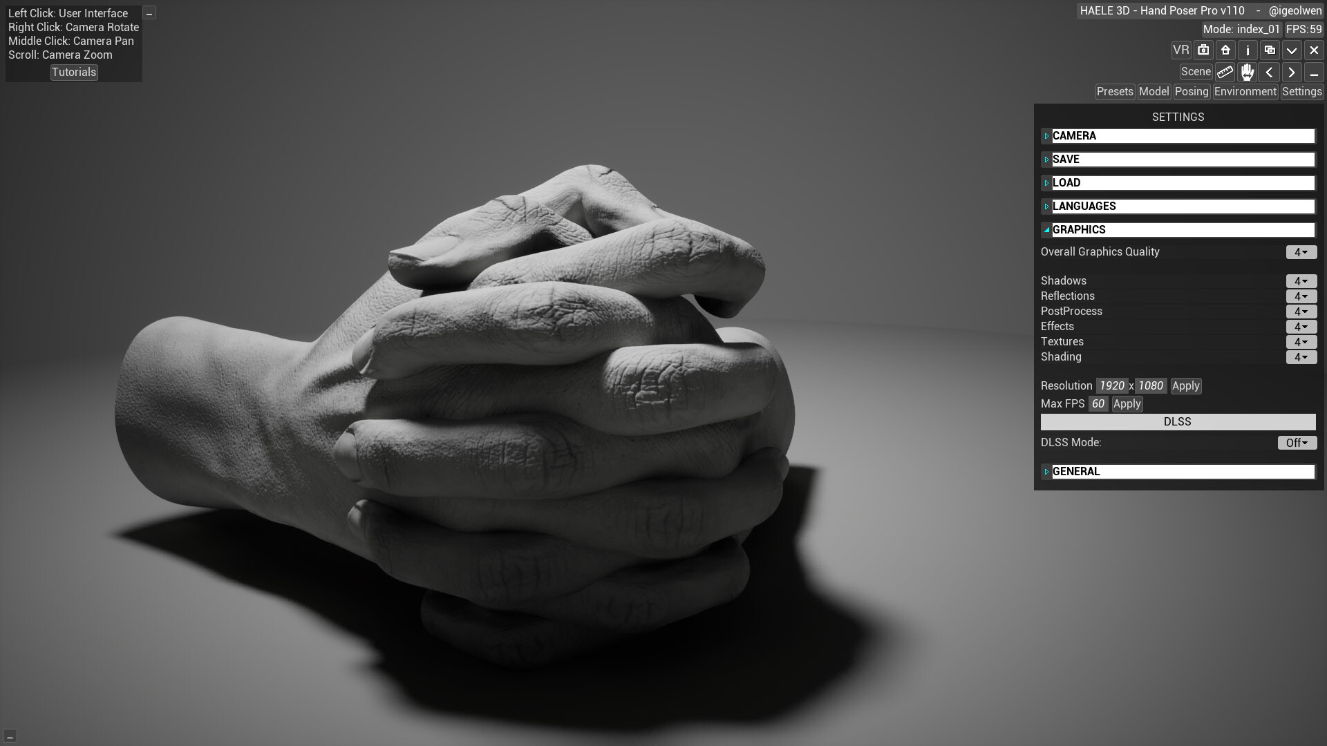 HAELE 3D - Hand Poses Pro - Drawing References Screenshot 5
