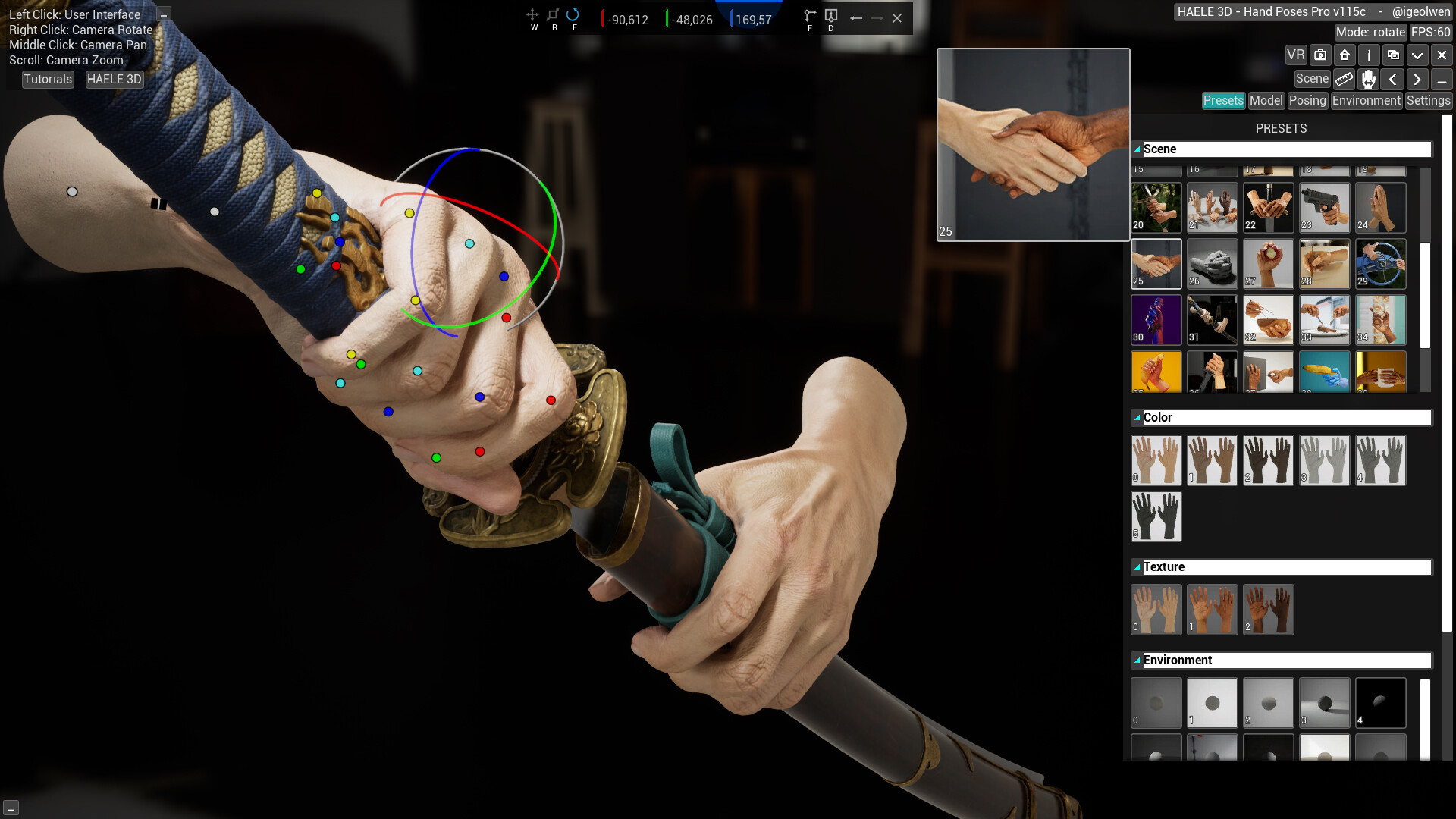 HAELE 3D - Hand Poses Pro - Drawing References Screenshot 13