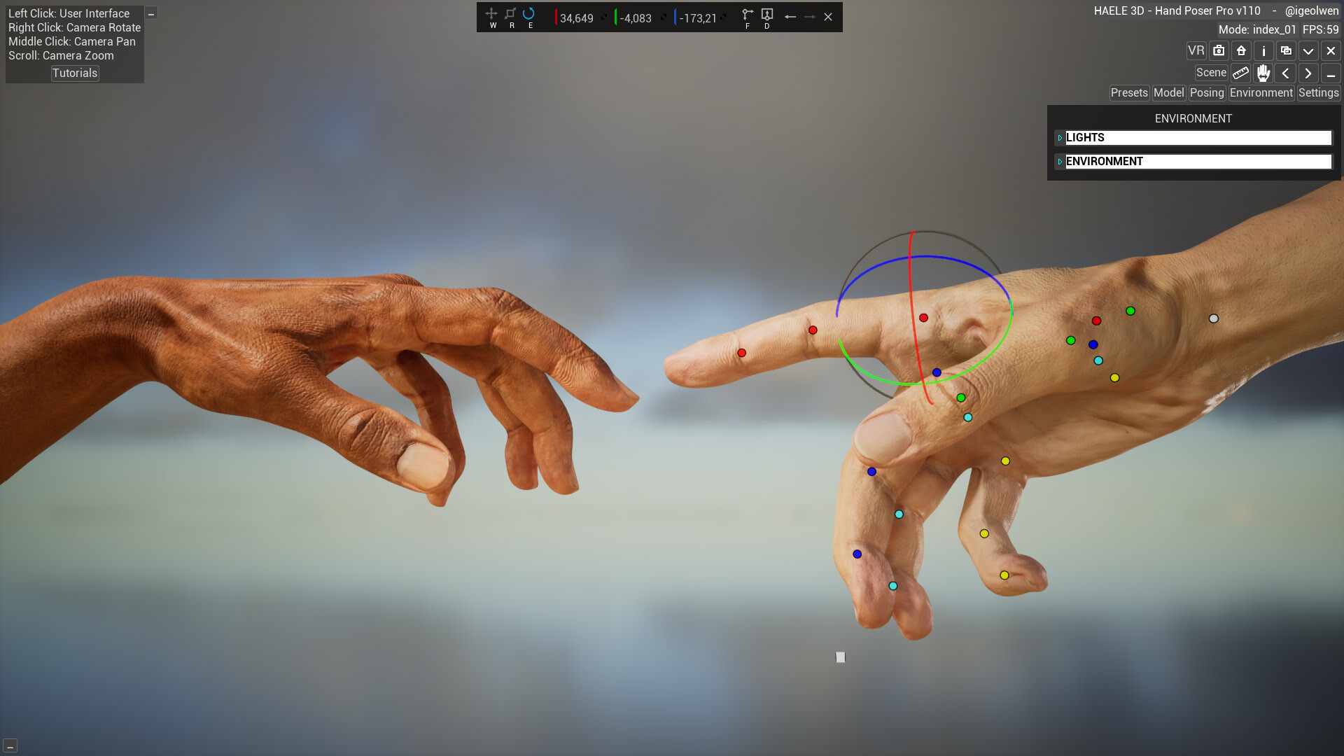 HAELE 3D - Hand Poses Pro - Drawing References Screenshot 6