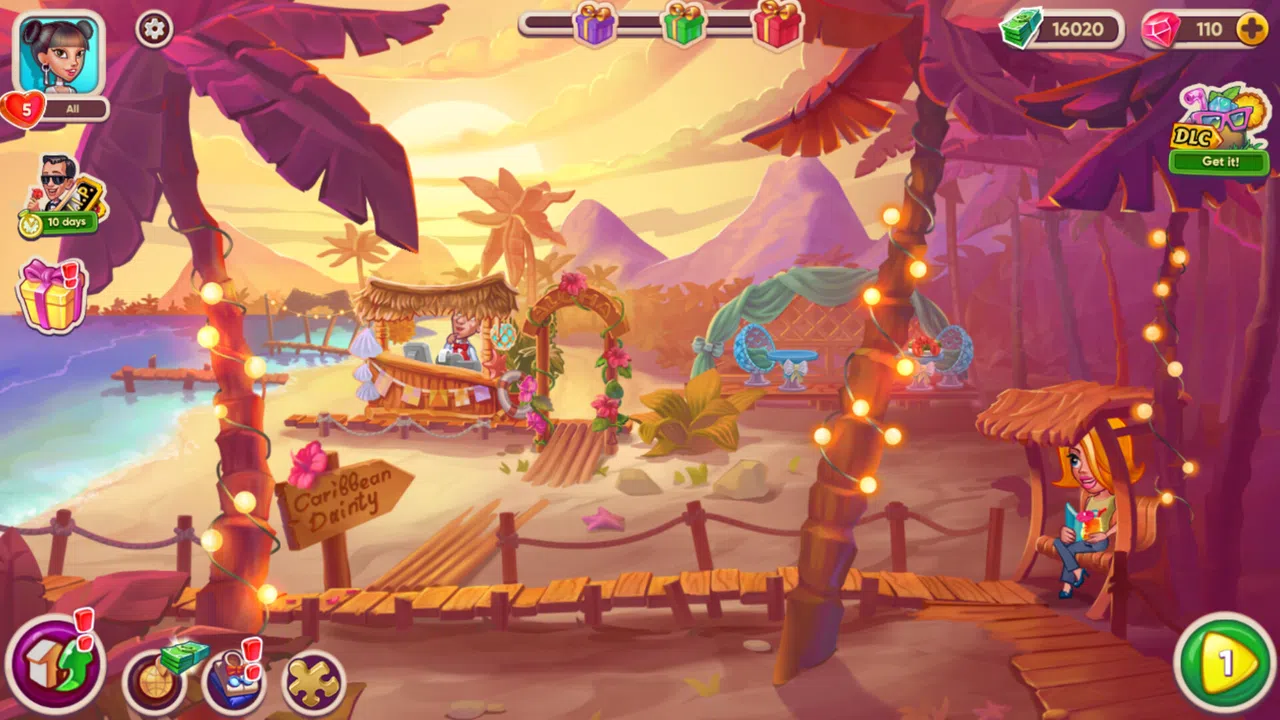 Cafe Dash: Cooking, Diner Game - Beach Mood Set Screenshot 1