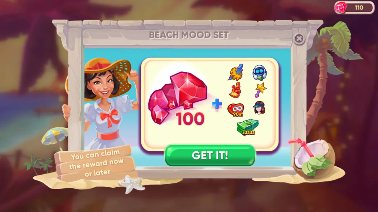 Cafe Dash: Cooking, Diner Game - Beach Mood Set Screenshot 0