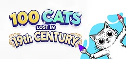 100 Cats Lost in the 19th Century Find & Color