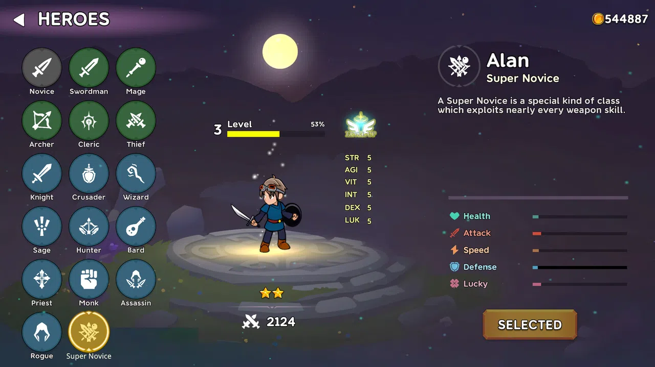Legendary Heroes Survivors - Super Novice Screenshot 0