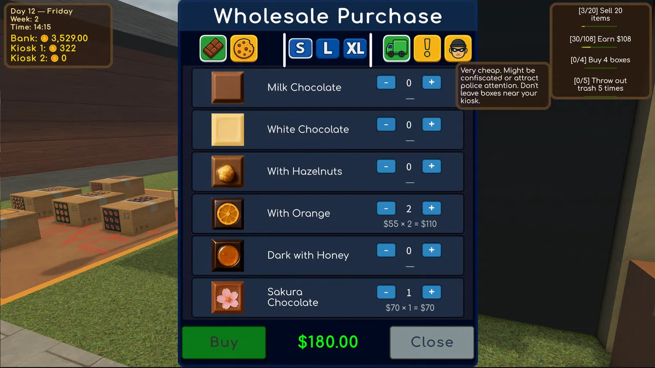 Choco Kiosk Simulator Screenshot 12