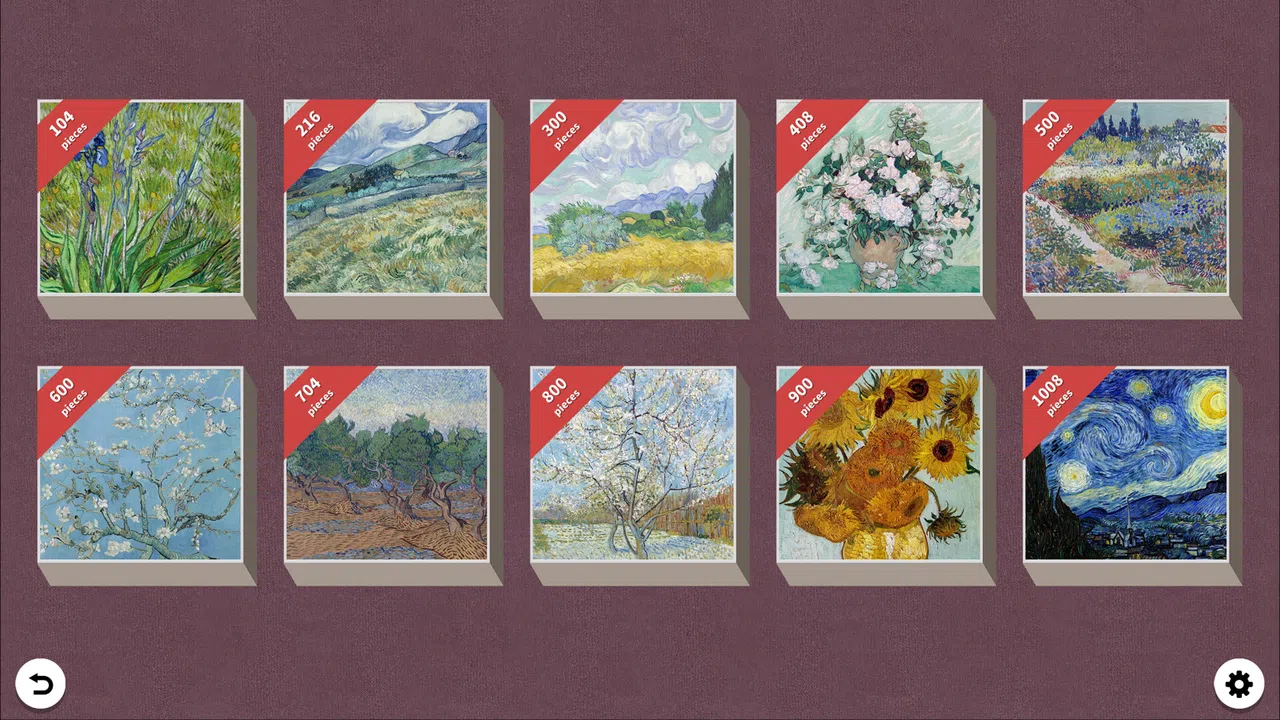Pieceful Gallery - Van Gogh Screenshot 0