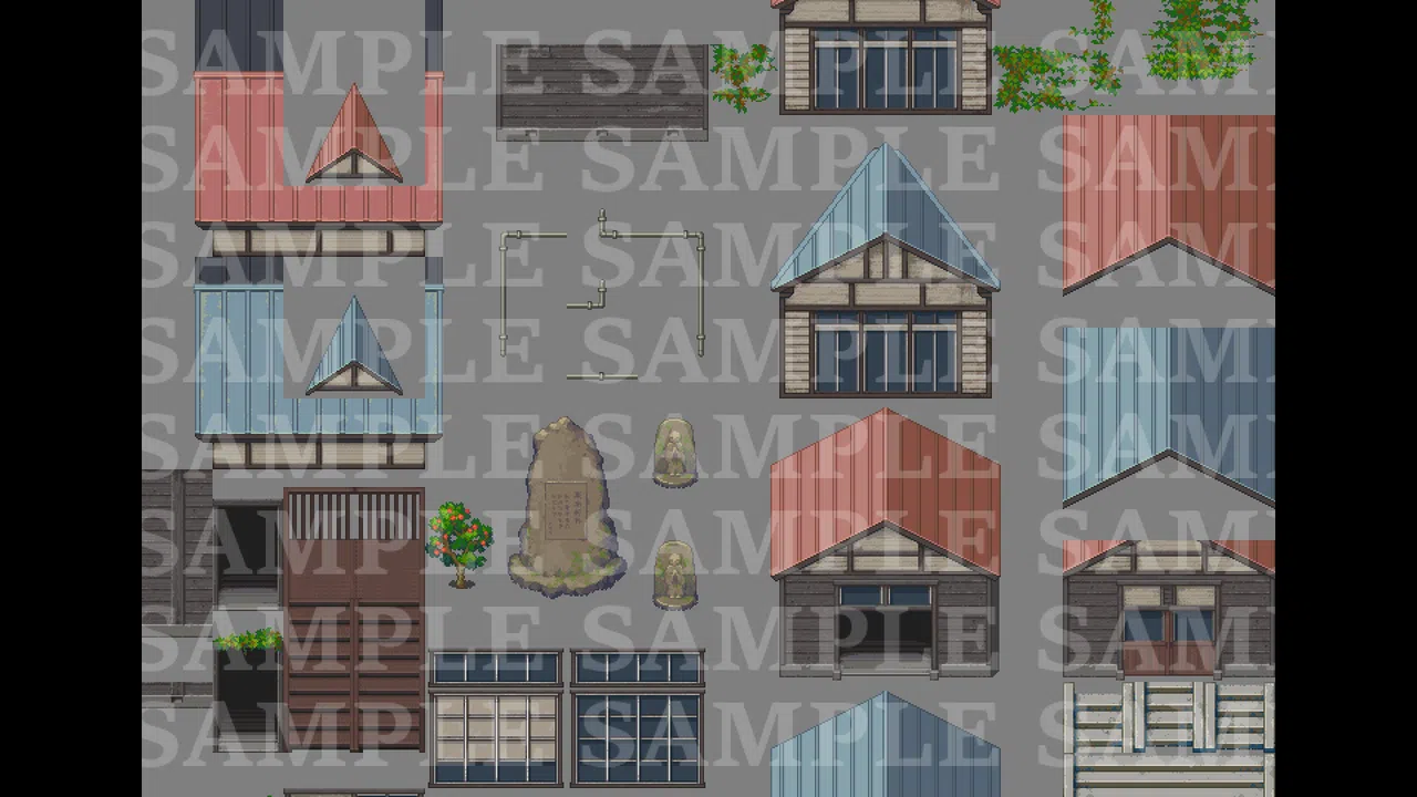 RPG Maker MZ - DorapixelMapChips - Modern JP Schools Screenshot 6