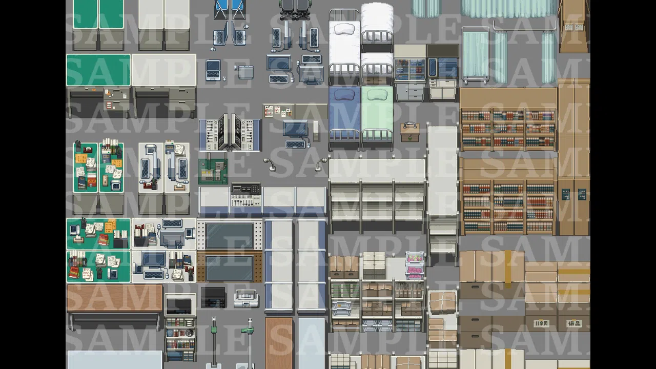 RPG Maker MZ - DorapixelMapChips - Modern JP Schools Screenshot 10