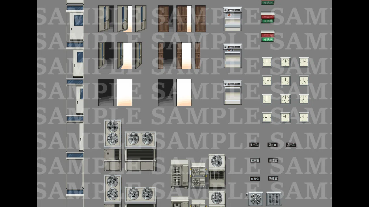 RPG Maker MZ - DorapixelMapChips - Modern JP Schools Screenshot 11