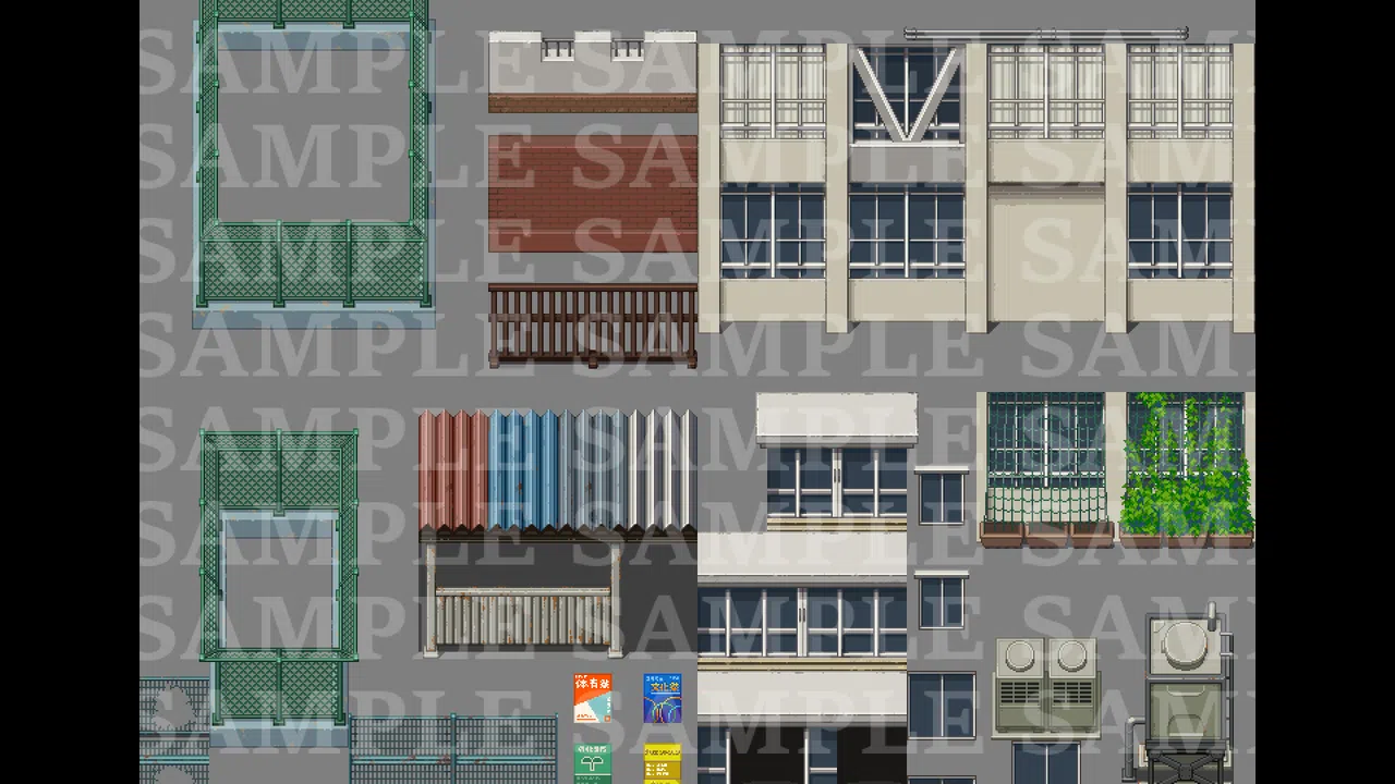 RPG Maker MZ - DorapixelMapChips - Modern JP Schools Screenshot 5