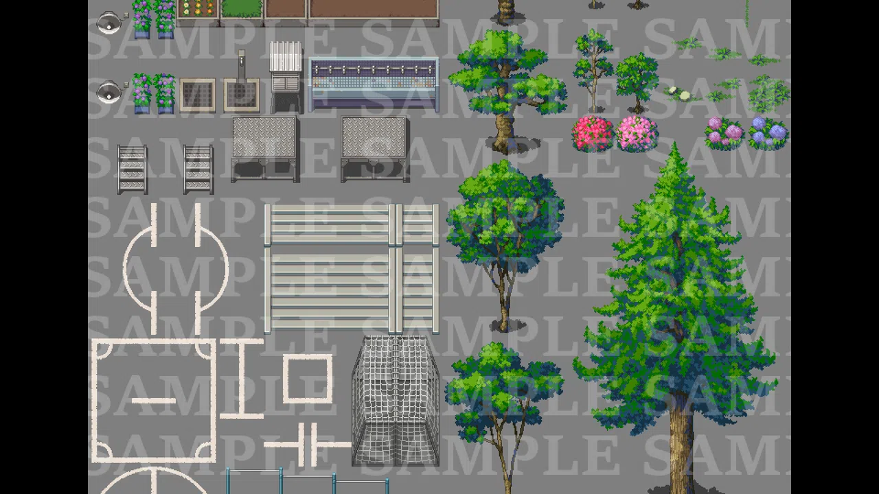 RPG Maker MZ - DorapixelMapChips - Modern JP Schools Screenshot 7