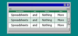 Spreadsheets and Nothing More