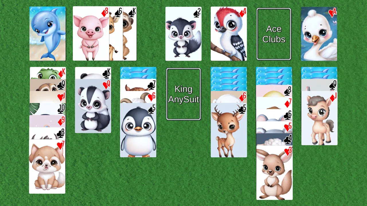 Wyvern Solitaire Deck Pack: Cute Stuff Screenshot 3