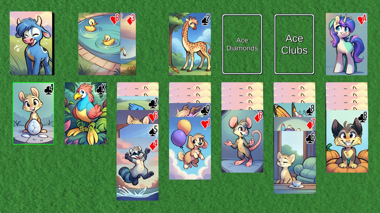 Wyvern Solitaire Deck Pack: Cute Stuff Screenshot 5
