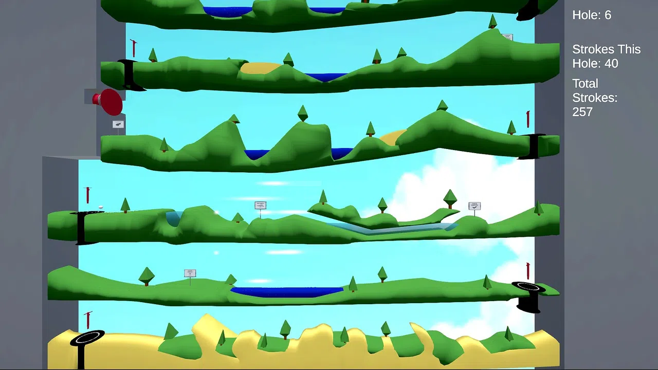 Rocket Golf - Tap Screenshot 1