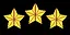 Three Red Star icon