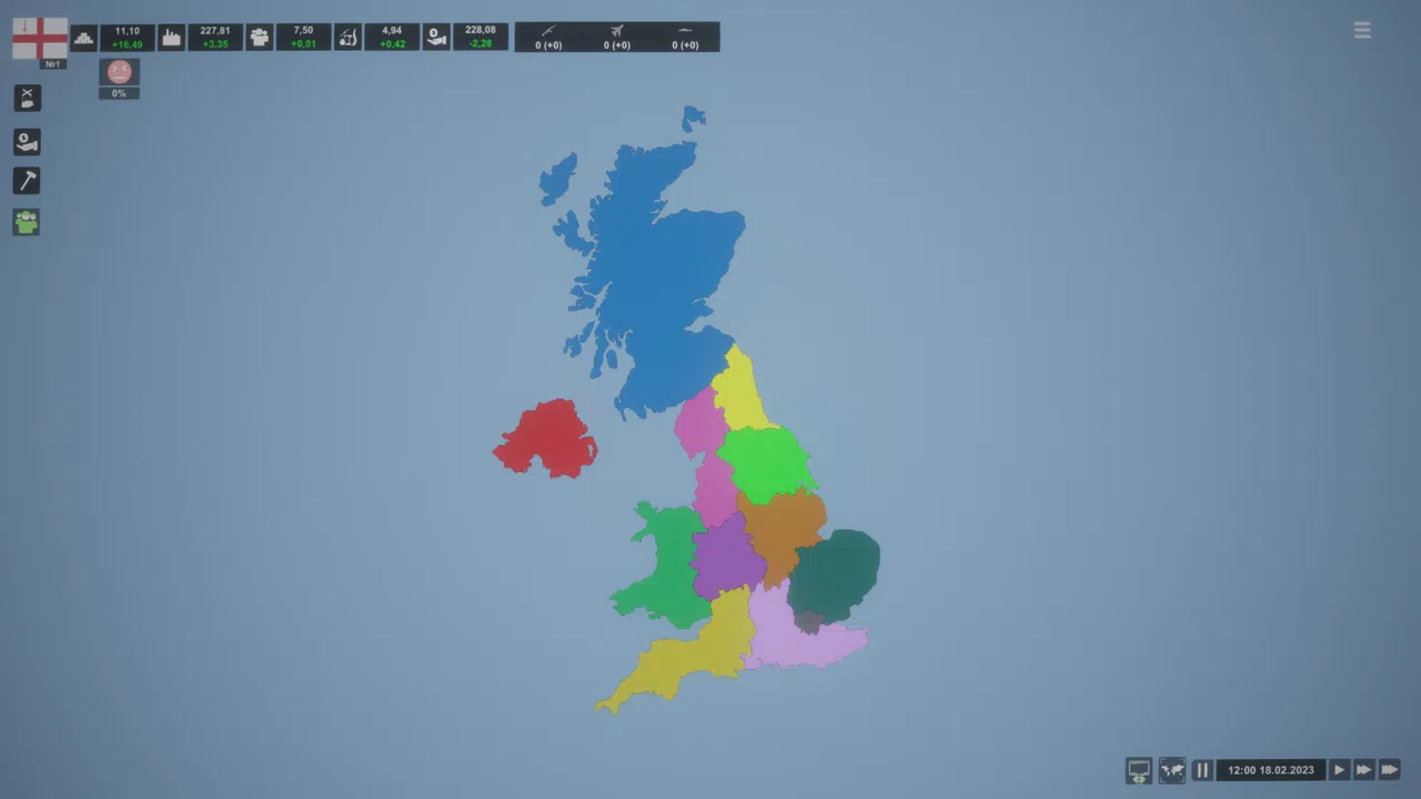 Simulator Countries - regions of Great Britain Screenshot 1