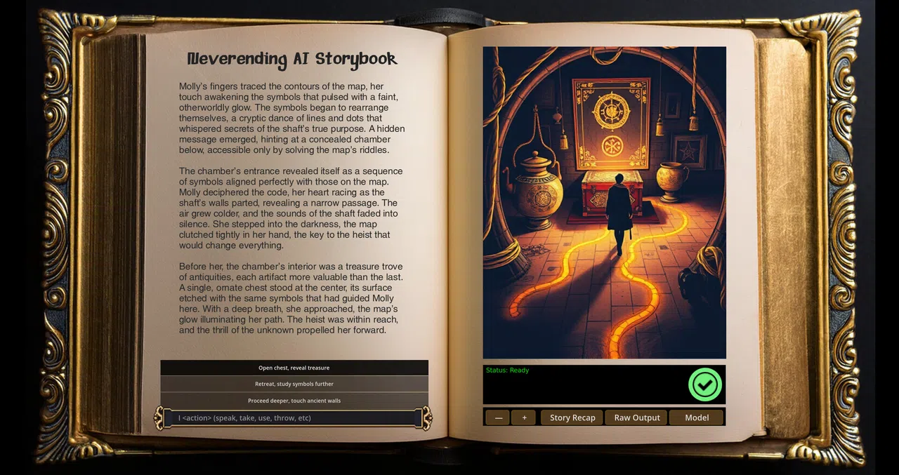 Neverending AI Storybook - HQ Image Model (Flux) Screenshot 4