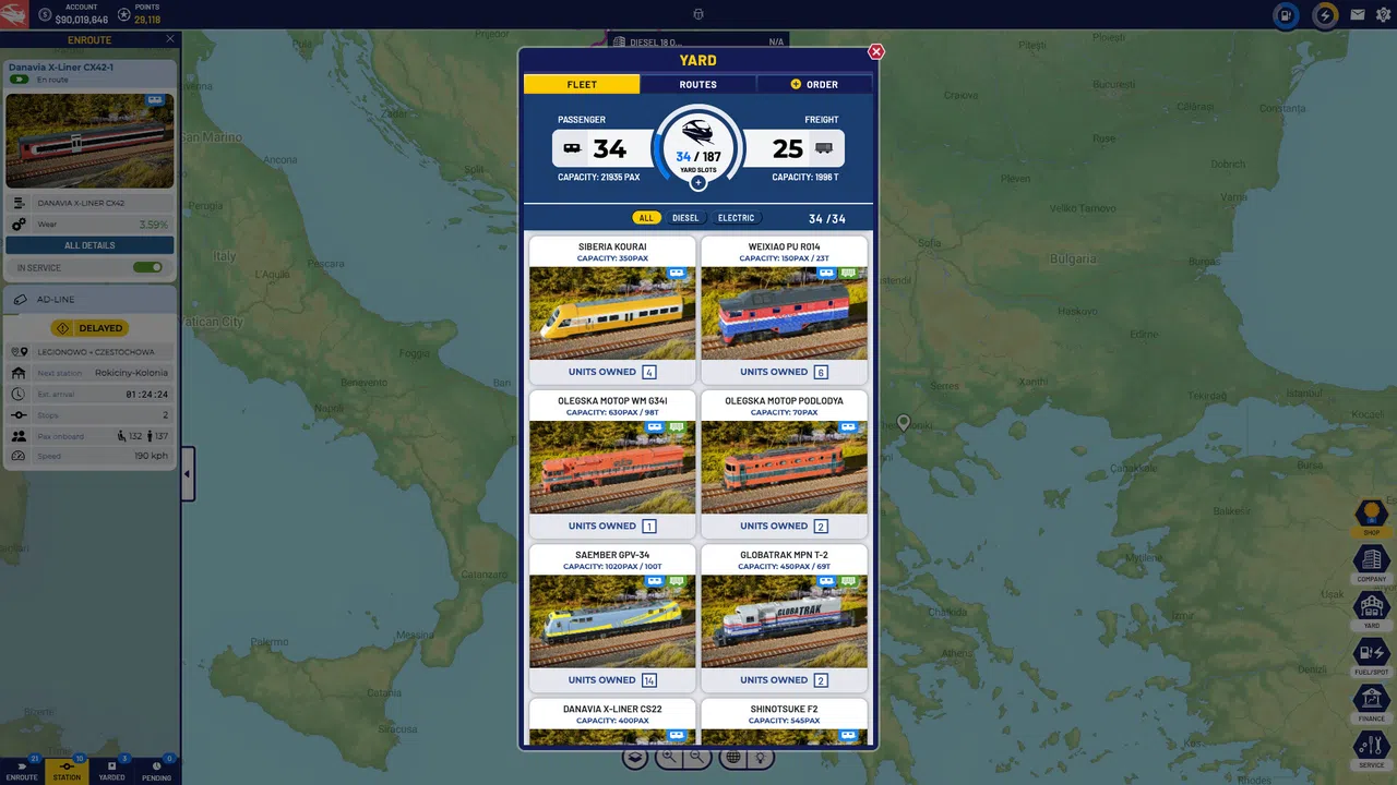 Train Manager Screenshot 2