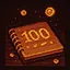 100 Coins Collected icon