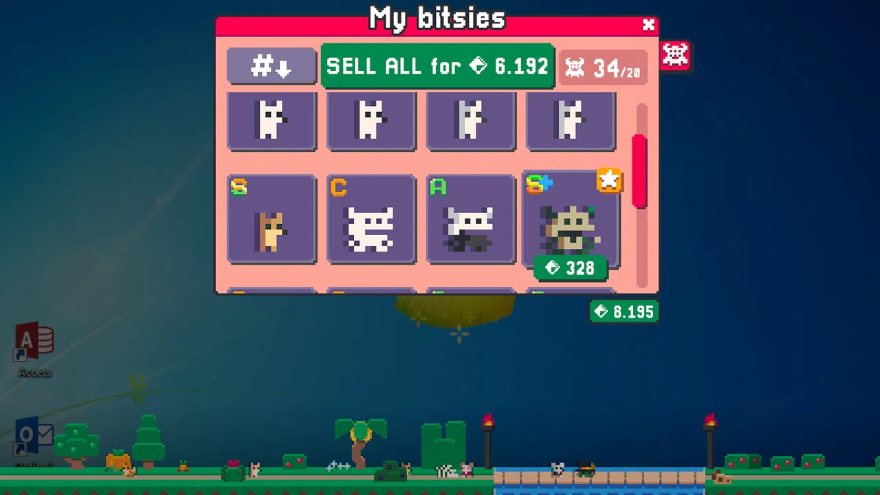 Bitsies: I Caught a Strange Creature Roaming on My Desktop and Now I Raise Them in My Tiny Garden Screenshot 4