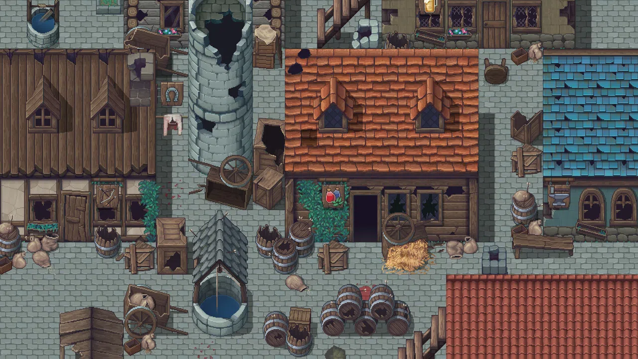 RPG Maker MZ - Winlu Fantasy Tileset - Destroyed Exterior Screenshot 3