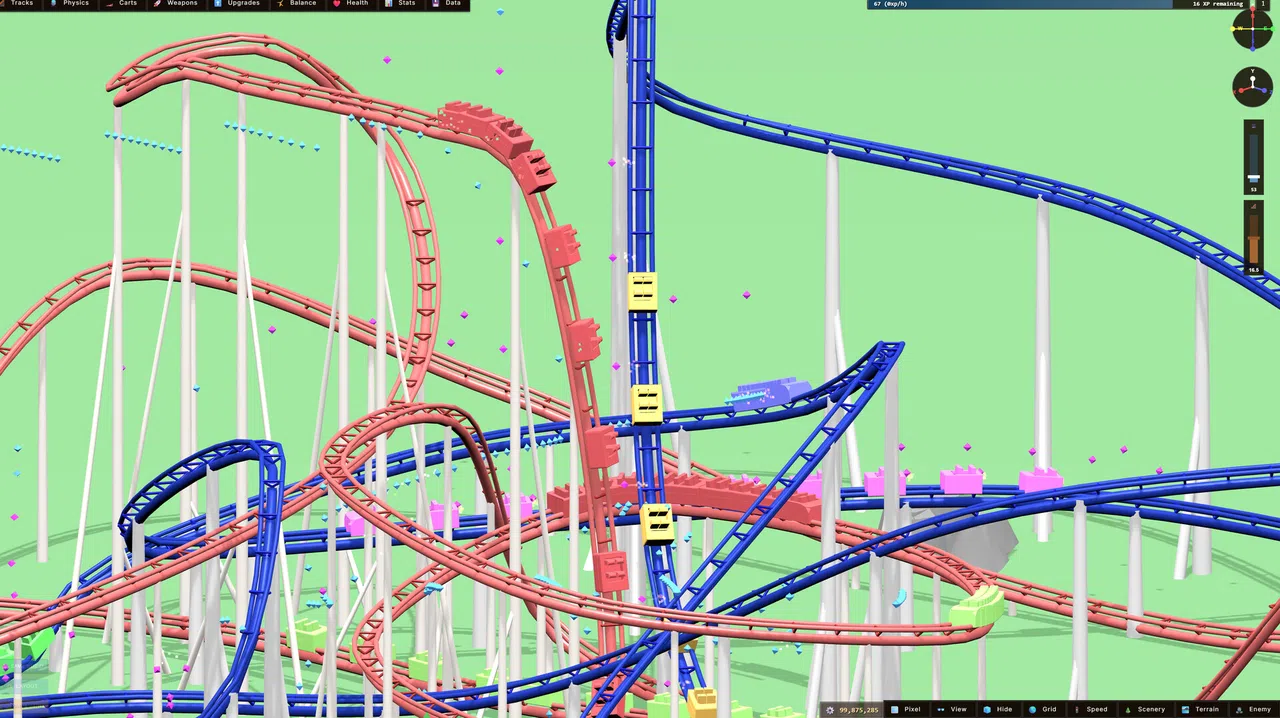 Coaster Clash 2k99 - Roller Coaster Defense Screenshot 1