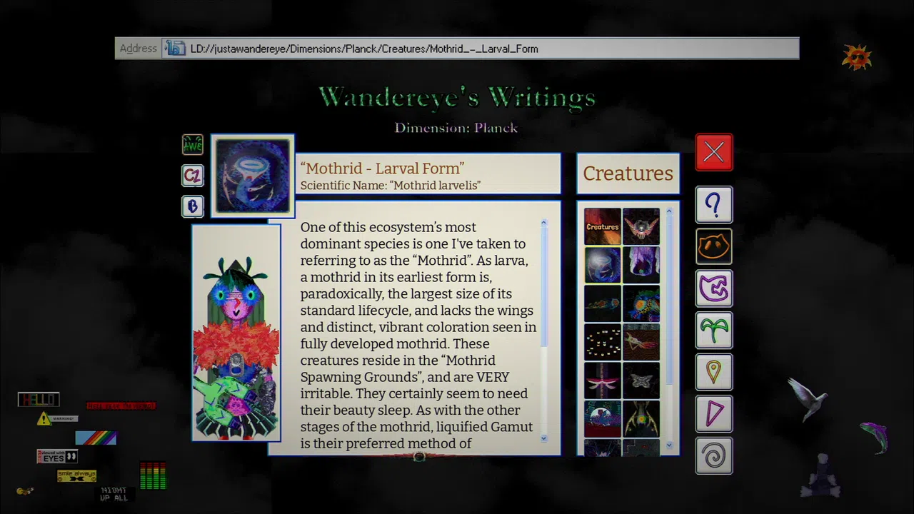Fourmiworld: Wandereye's Writings Screenshot 0