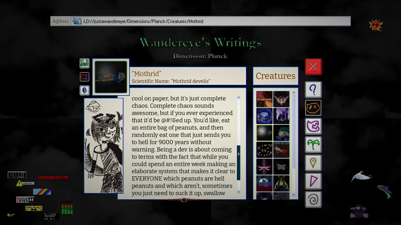 Fourmiworld: Wandereye's Writings Screenshot 1