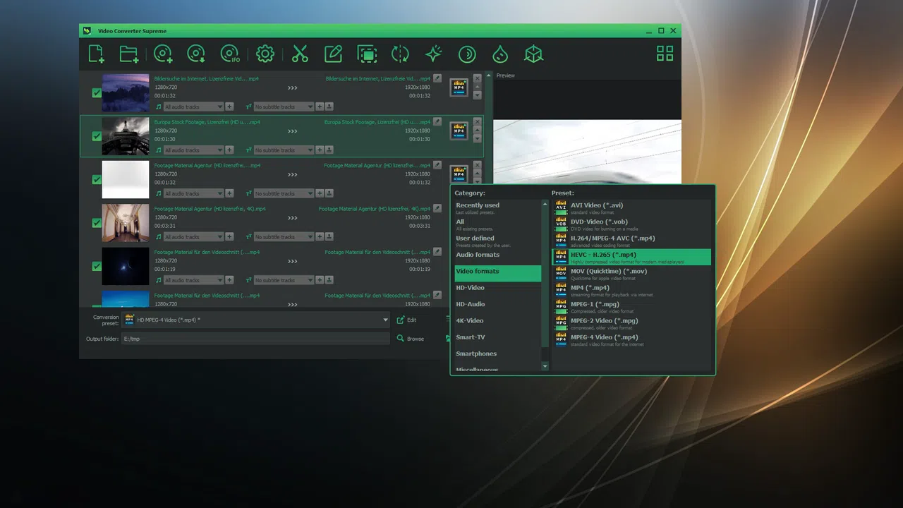 Video Converter Supreme Screenshot 1