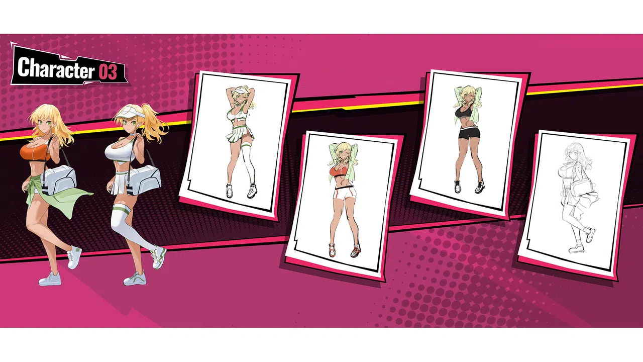 Academy Love Saga: Tennis Angels EX Artbook Screenshot 2
