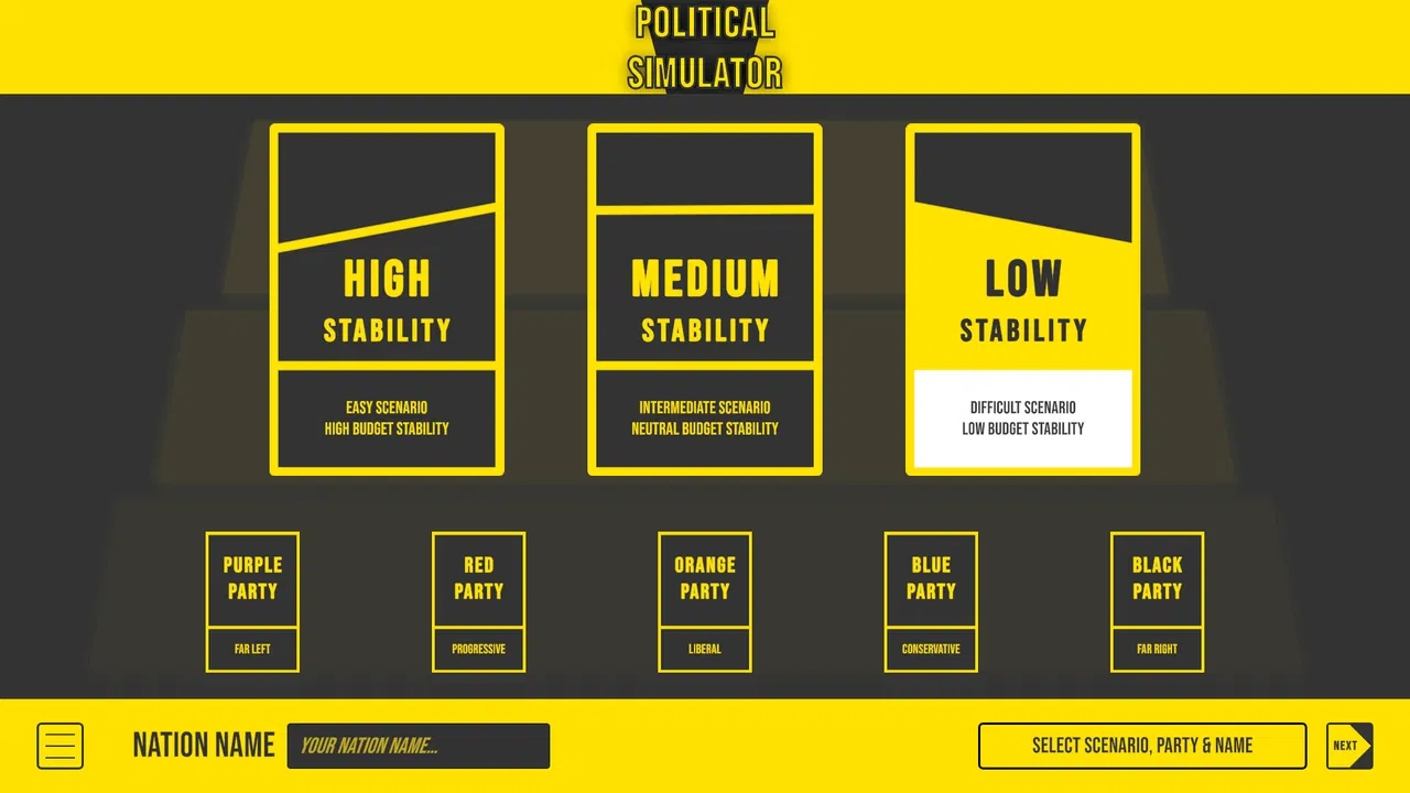 Political Simulator Screenshot 1