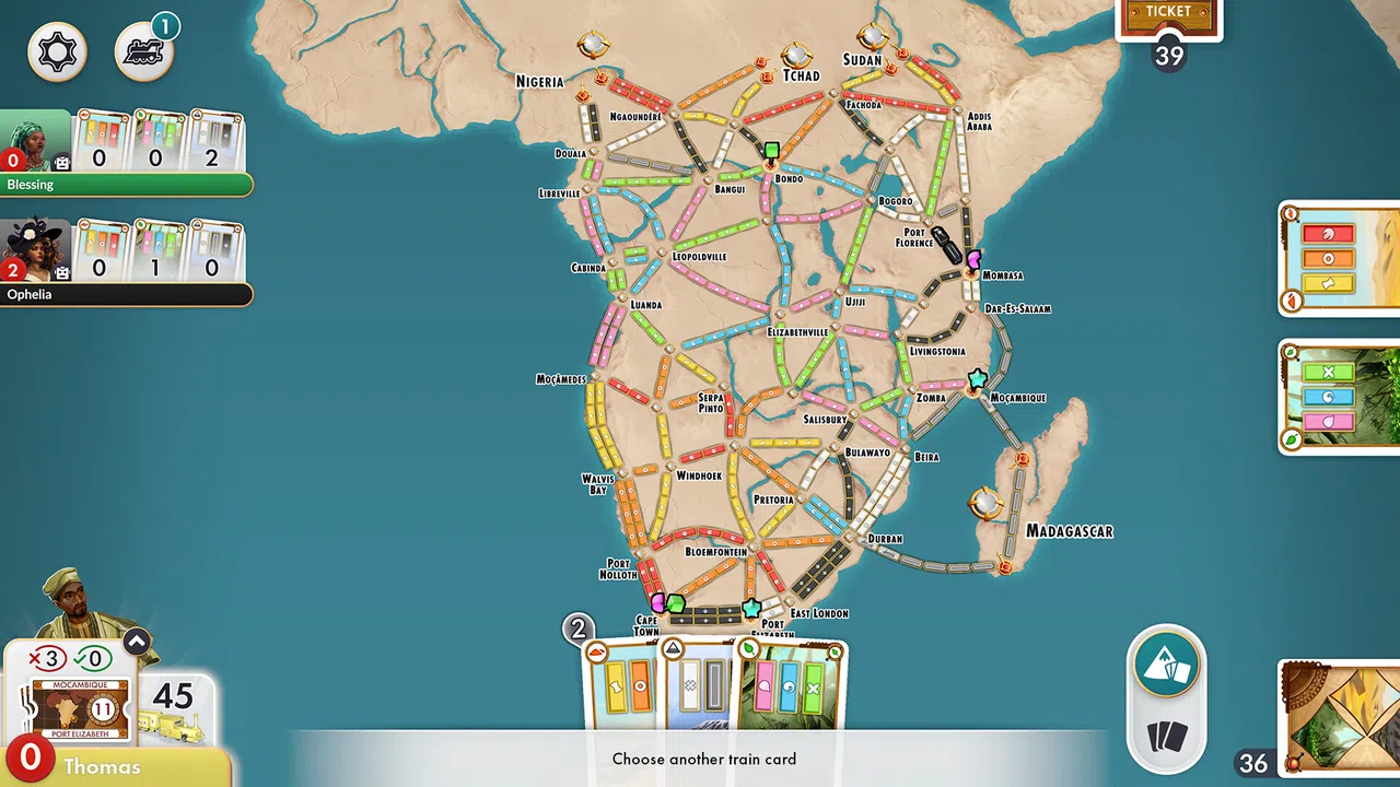 Ticket to Ride®: Heart of Africa Expansion Screenshot 3