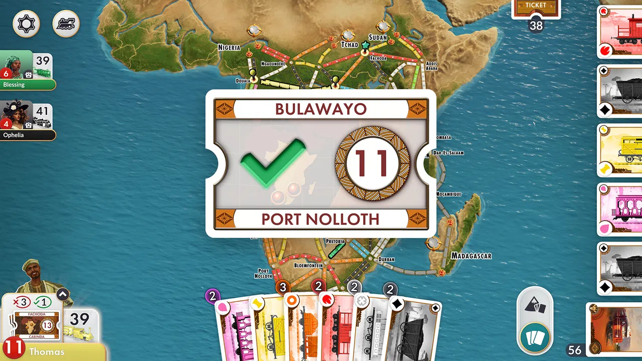 Ticket to Ride®: Heart of Africa Expansion Screenshot 4