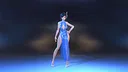 Angel Legion-DLC High-Slit Cheongsam (Blue) Screenshot 4