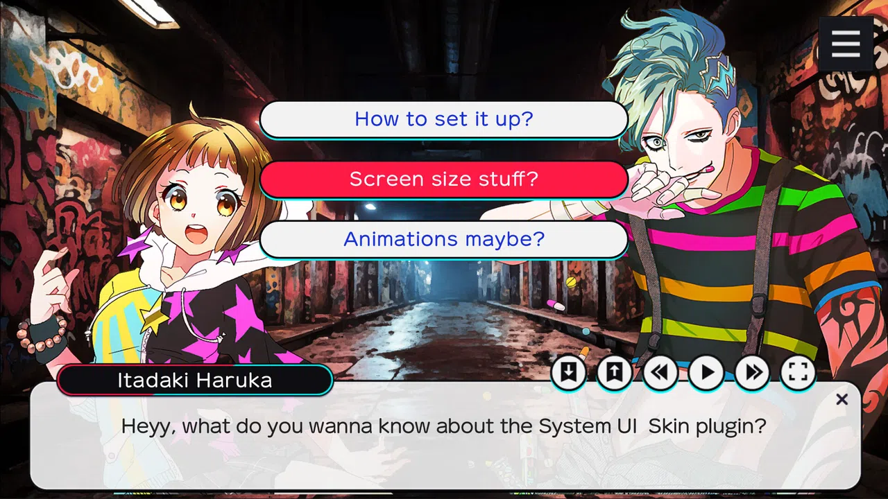 Tyrano Studio - System UI Skin Plugin #1 Screenshot 0