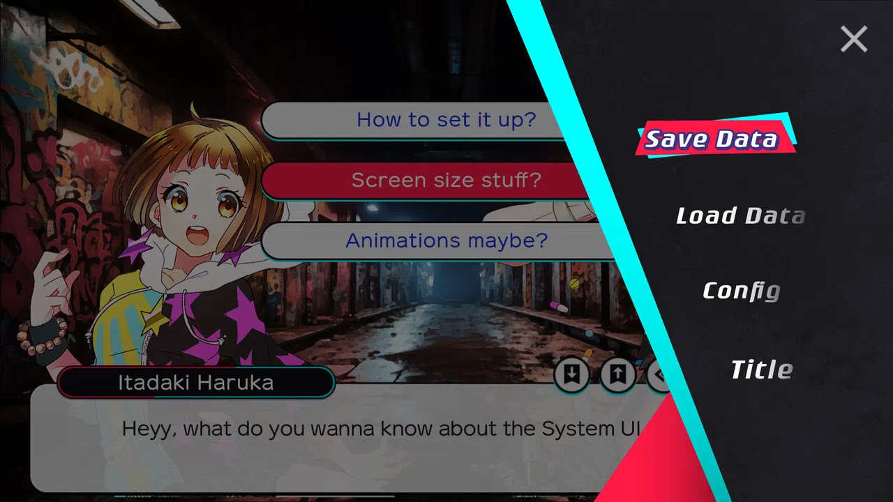 Tyrano Studio - System UI Skin Plugin #1 Screenshot 1