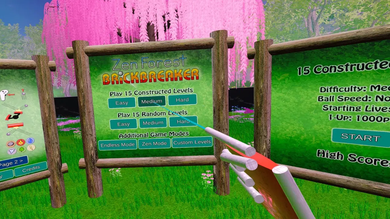 Zen Forest Brick Breaker VR Screenshot 3