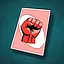 He’s got a punch card icon