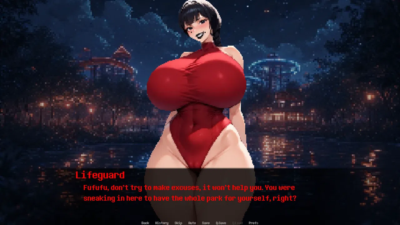 Dominated by: Yandere Goth Lifeguard Screenshot 0