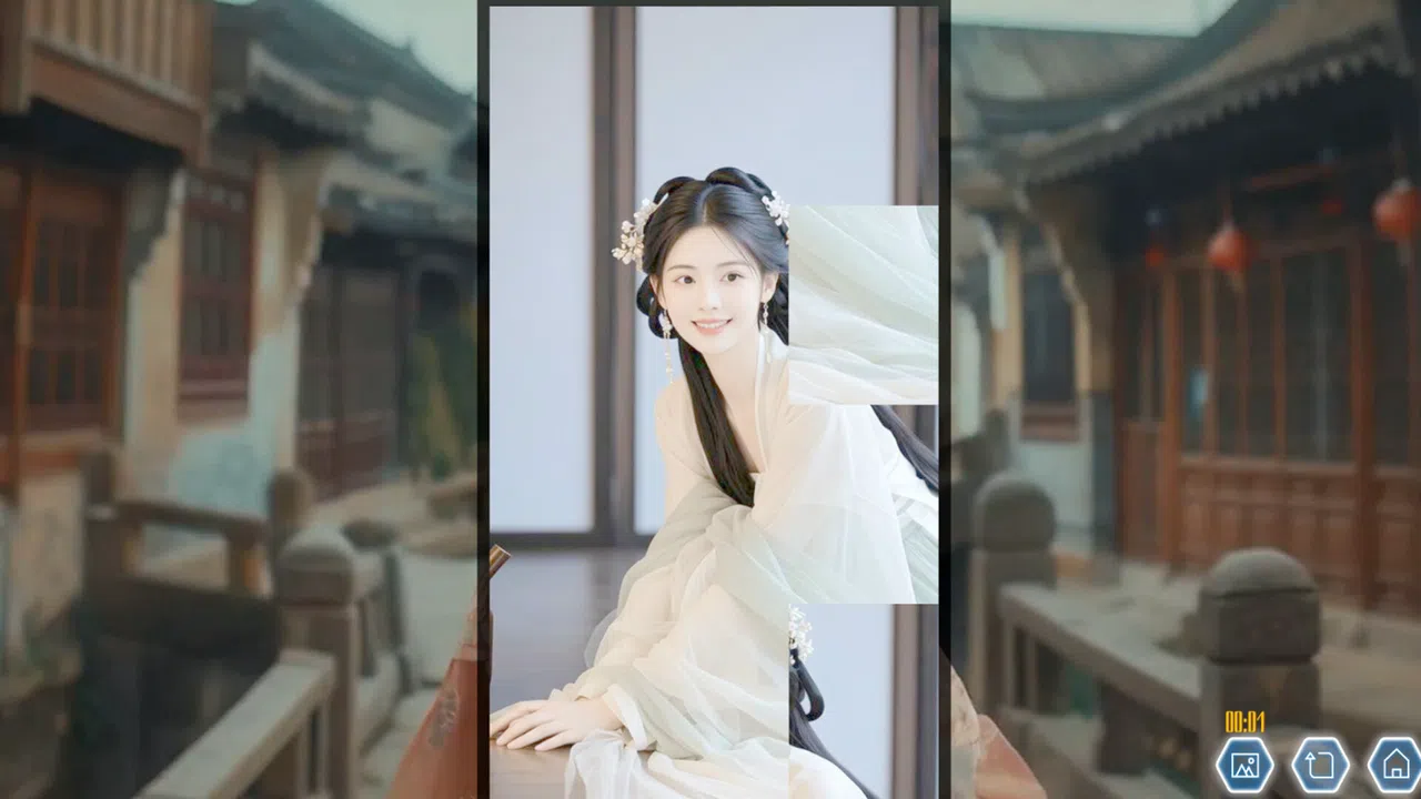 Ancient Style Girl Dynamic Jigsaw Puzzle Screenshot 0
