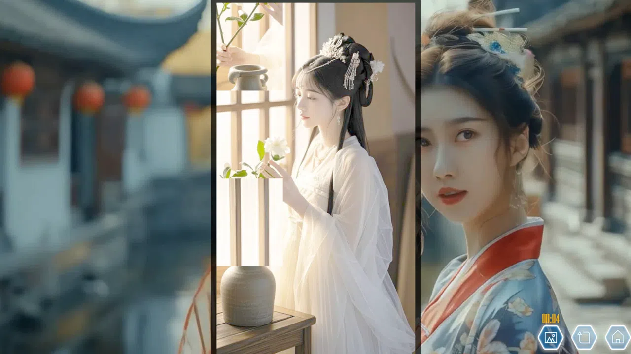 Ancient Style Girl Dynamic Jigsaw Puzzle Screenshot 3