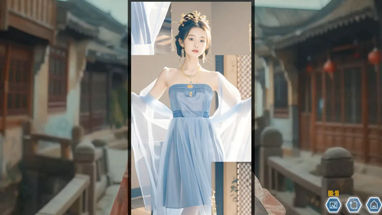 Ancient Style Girl Dynamic Jigsaw Puzzle Screenshot 1